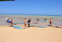 Costa Calma Beach - Fuerteventura. Windsurf, beach launch.